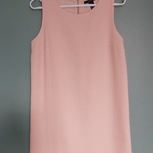 Petal pink crepe shift dress sz S